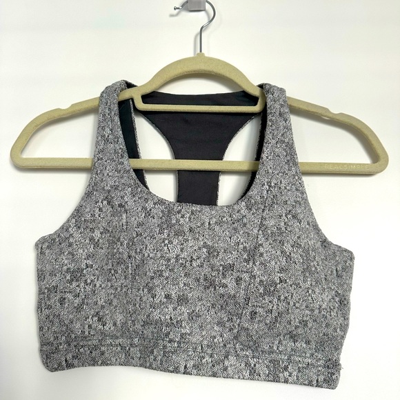Marled Grey Gymshark Sports Bra - Picture 1 of 4